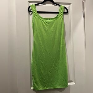Women’s green slip dress or coverup